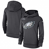 Women Philadelphia Eagles Anthracite Nike Crucial Catch Performance Hoodie,baseball caps,new era cap wholesale,wholesale hats